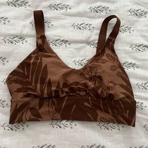 Brown aerie offline bra with padding